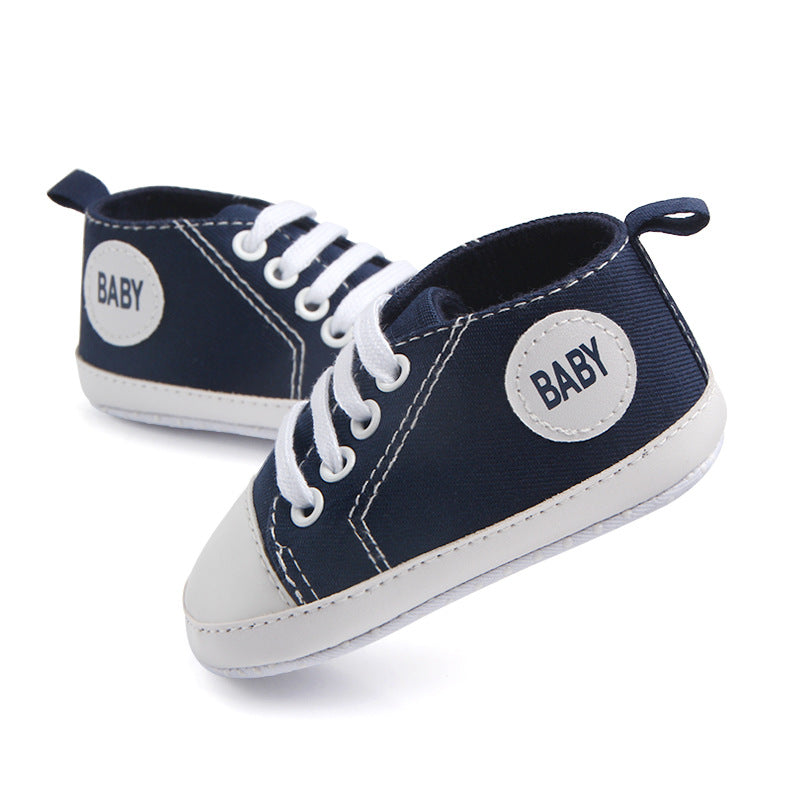 Canvas Sports Sneakers Soft Sole Baby First Walkers