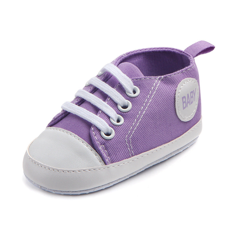 Canvas Sports Sneakers Soft Sole Baby First Walkers