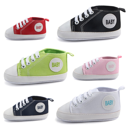 Canvas Sports Sneakers Soft Sole Baby First Walkers