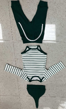 Long Pants Hat Long Sleeved Jumpsuit Set
