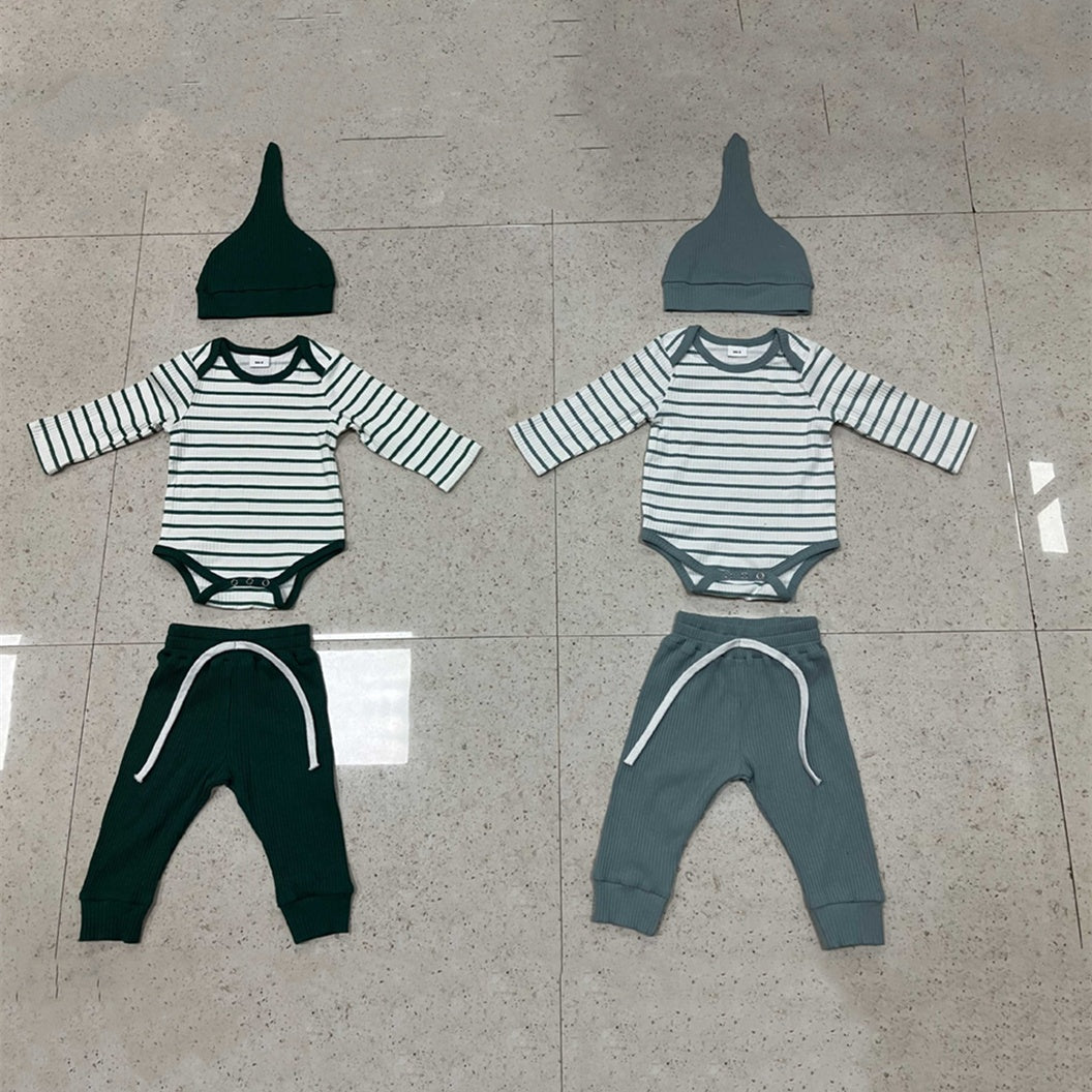 Long Pants Hat Long Sleeved Jumpsuit Set
