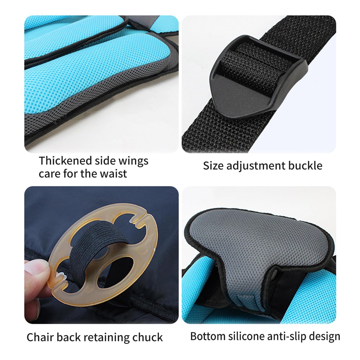 Portable Infant Safety Seat Mat with Thick Sponge Pad