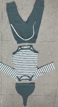 Long Pants Hat Long Sleeved Jumpsuit Set