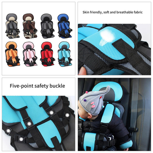 Portable Infant Safety Seat Mat with Thick Sponge Pad